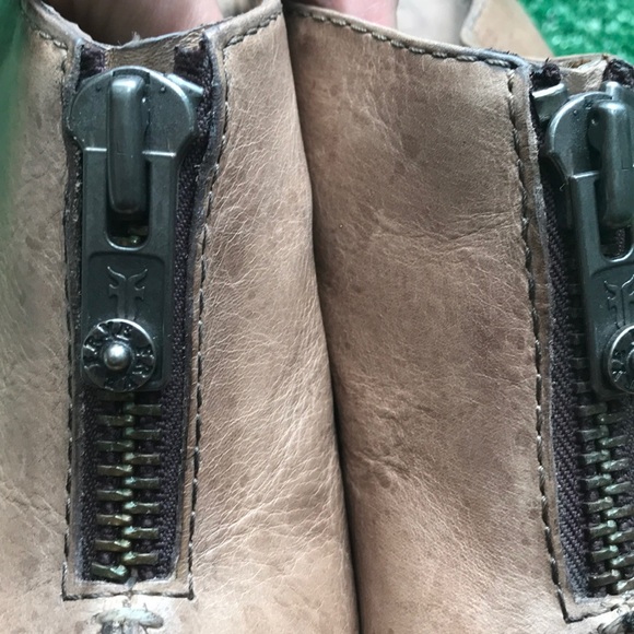 Frye 8.5 Izzy moto open toe mule heels - Picture 5 of 11